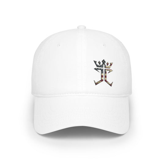 Jesus Christ Is King USA Logo Christian Baseball Cap