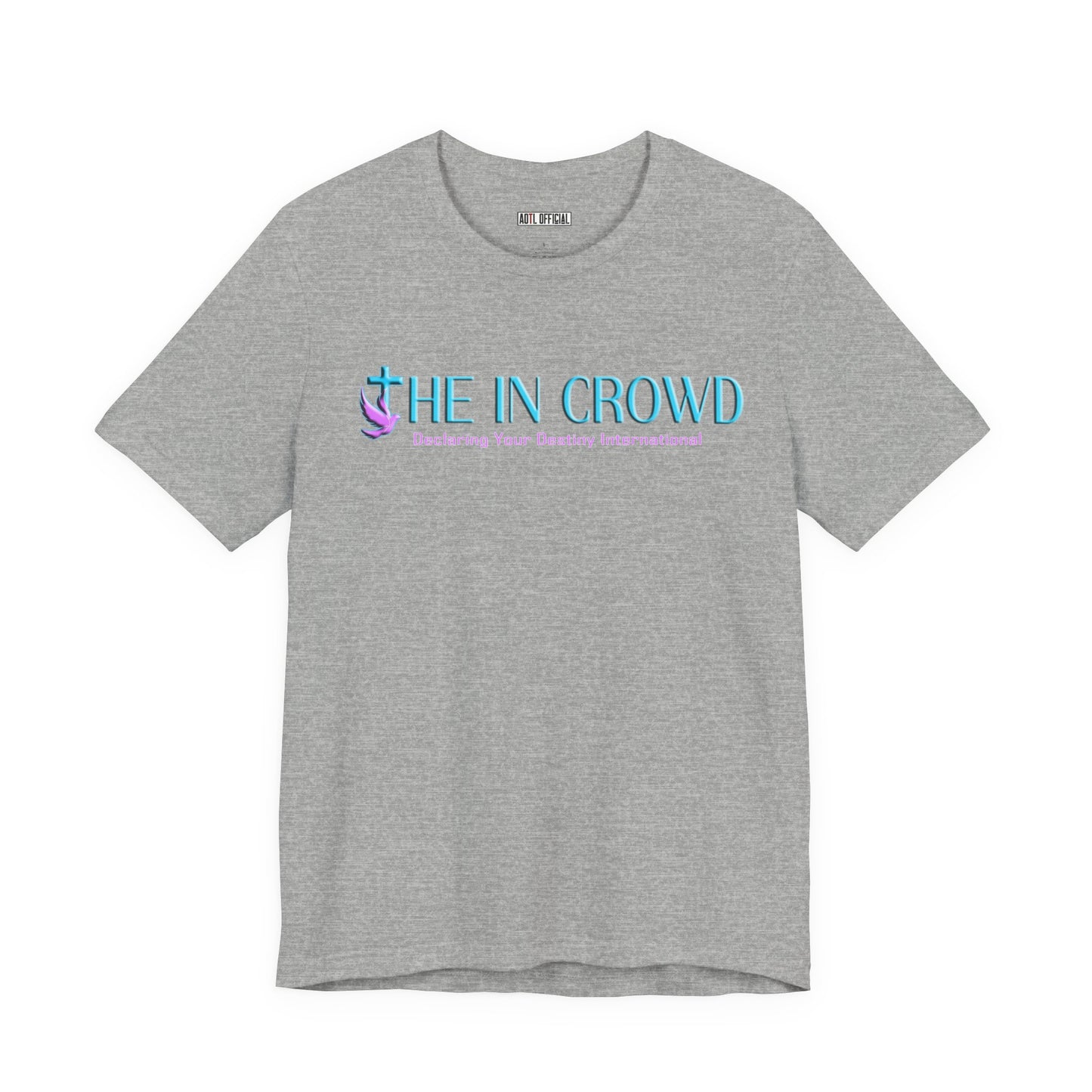 The In Crowd Lilac & Teal logo t-shirt