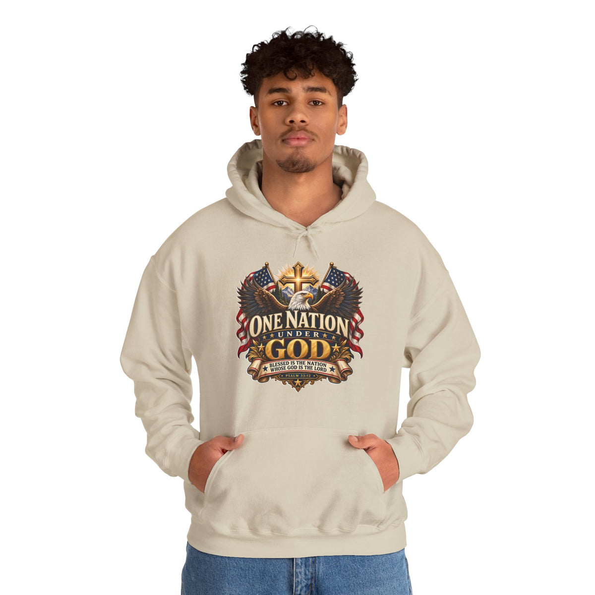 One Nation Under God Christian Hoodie