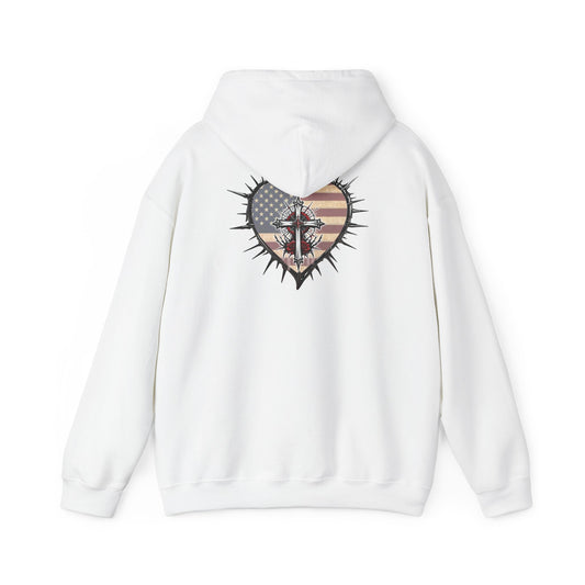 Declaring Your Destiny USA/ Sacrificial Freedom logo Unisex Heavy Blend™ Hooded Sweatshirt