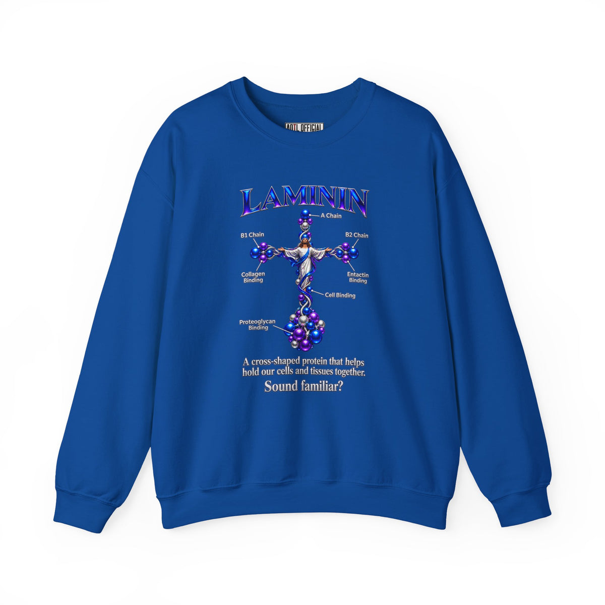 LAMININ Cross Design Christian Sweatshirt