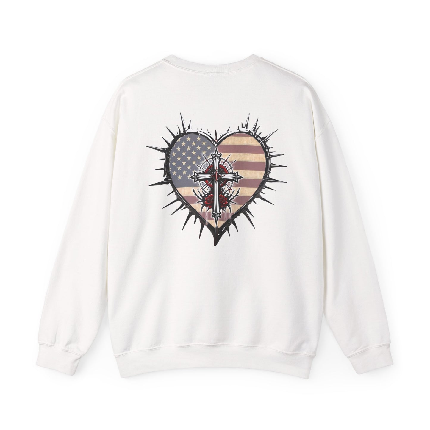 DYD USA Logo/Sacrificial Freedom Unisex Heavy Blend™ Crewneck Sweatshirt