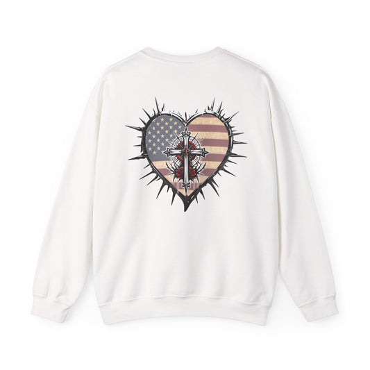 DYD USA Logo/Sacrificial Freedom Unisex Heavy Blend™ Crewneck Sweatshirt