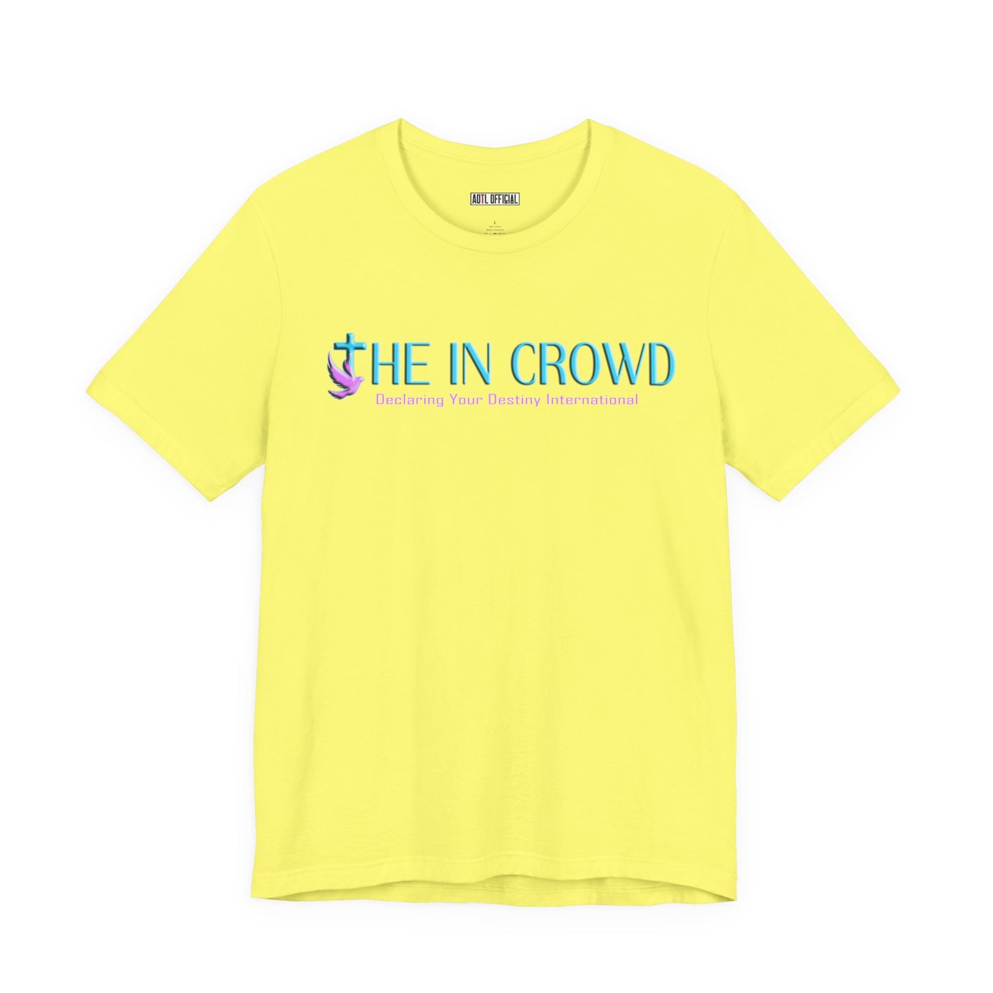 The In Crowd Lilac & Teal logo t-shirt