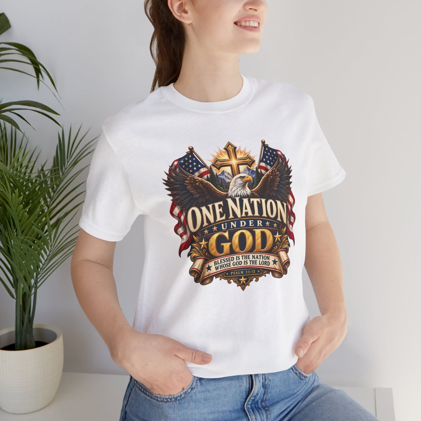 One Nation Under God Christian T-shirt