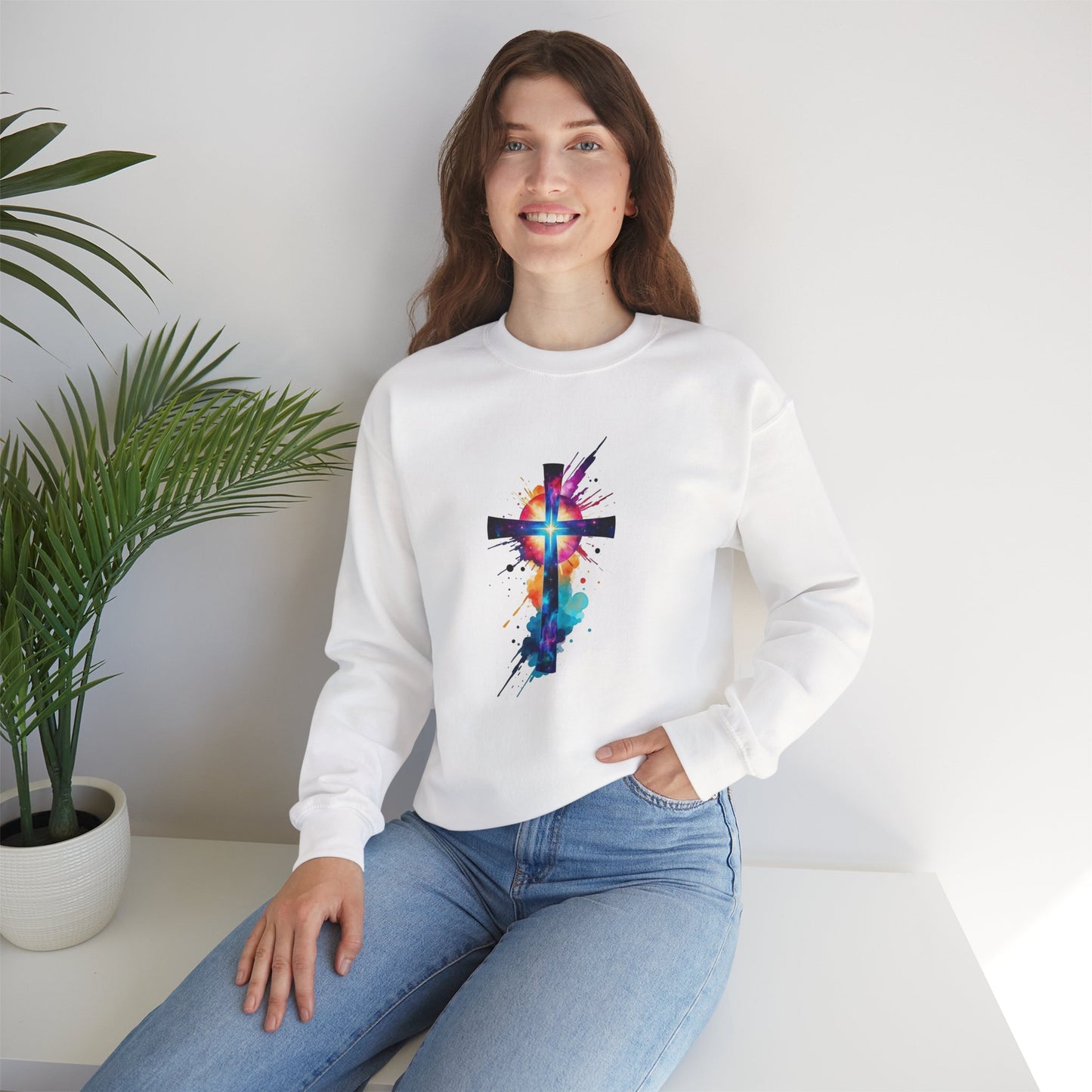 Cosmic Reverence Unisex Heavy Blend™ Crewneck Sweatshirt