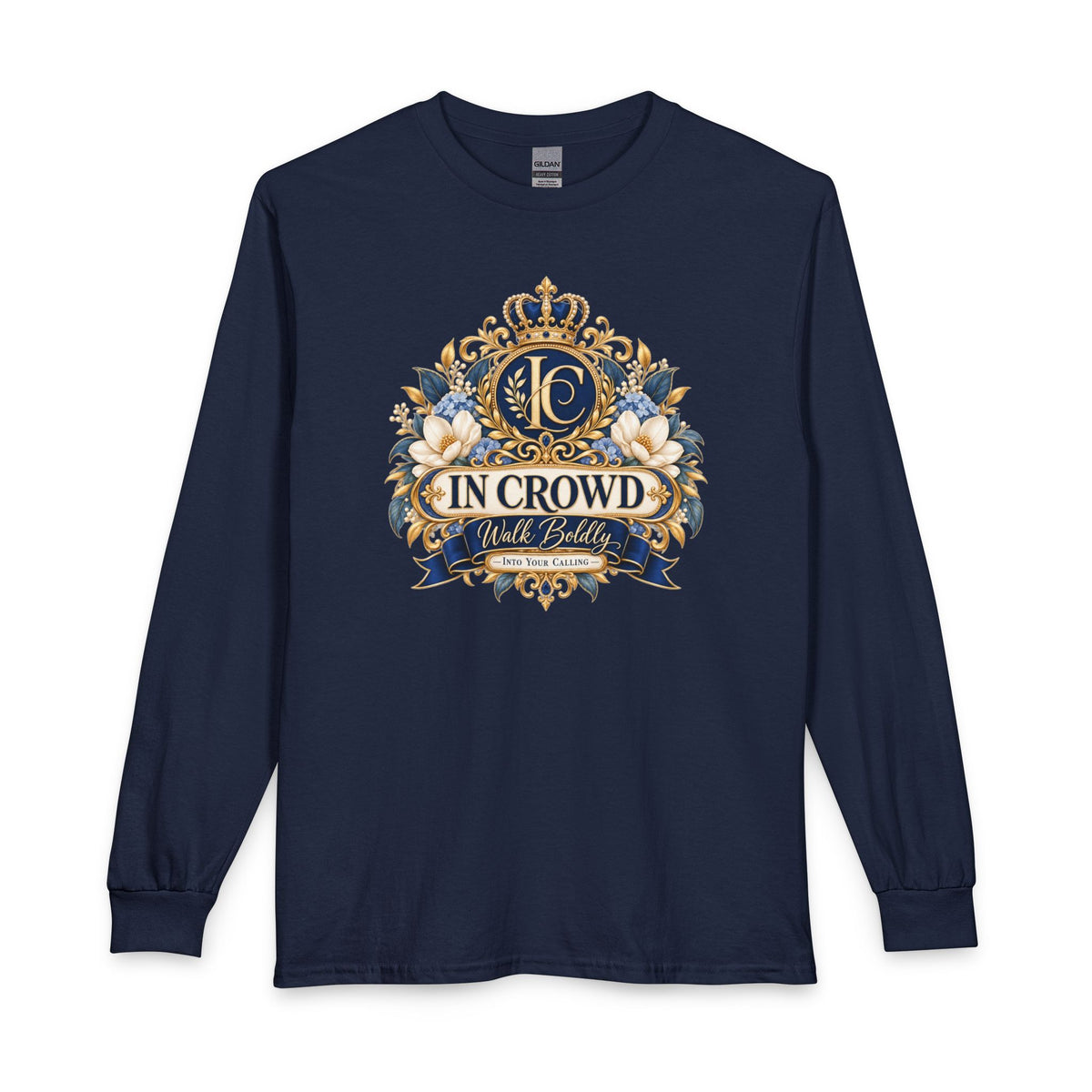 In Crowd – Walk Boldly Christian Long Sleeve Shirt