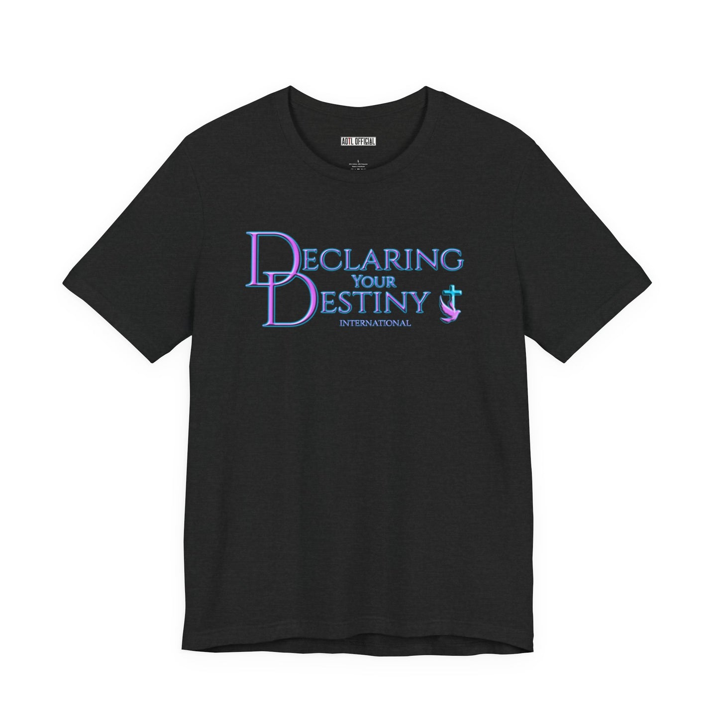 Declaring Your Destiny Lilac & Teal logo t-shirt