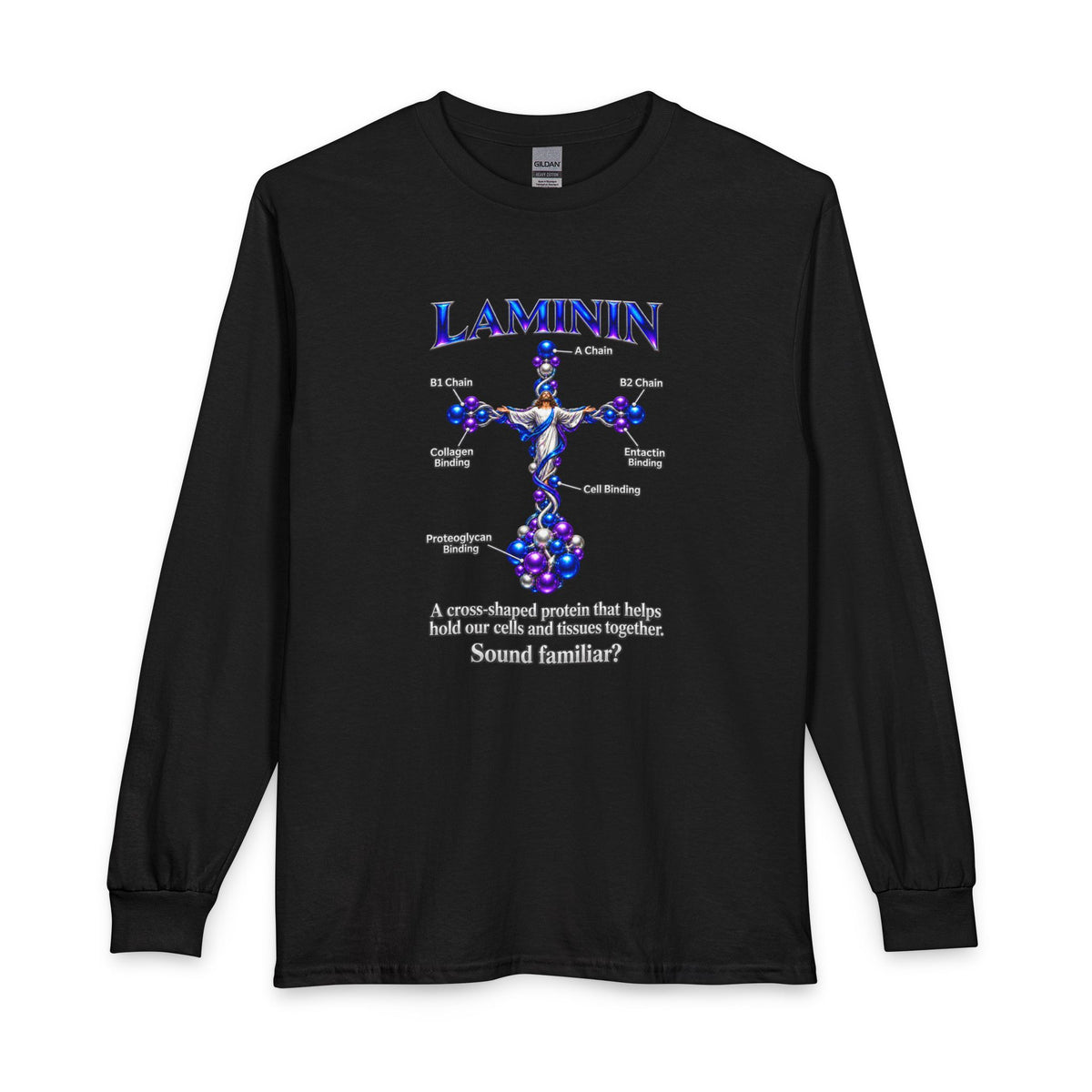 LAMININ Cross Design –  Christian Long Sleeve Shirt