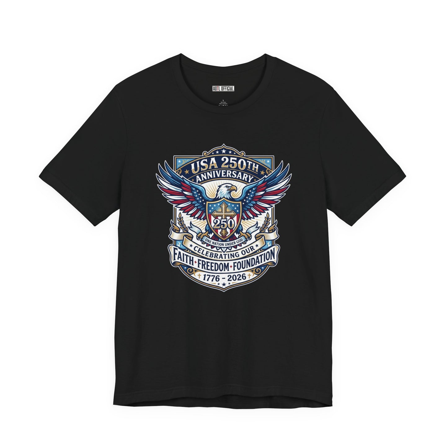 250 Years, One Nation under God Classic Unisex Short Sleeve Tee