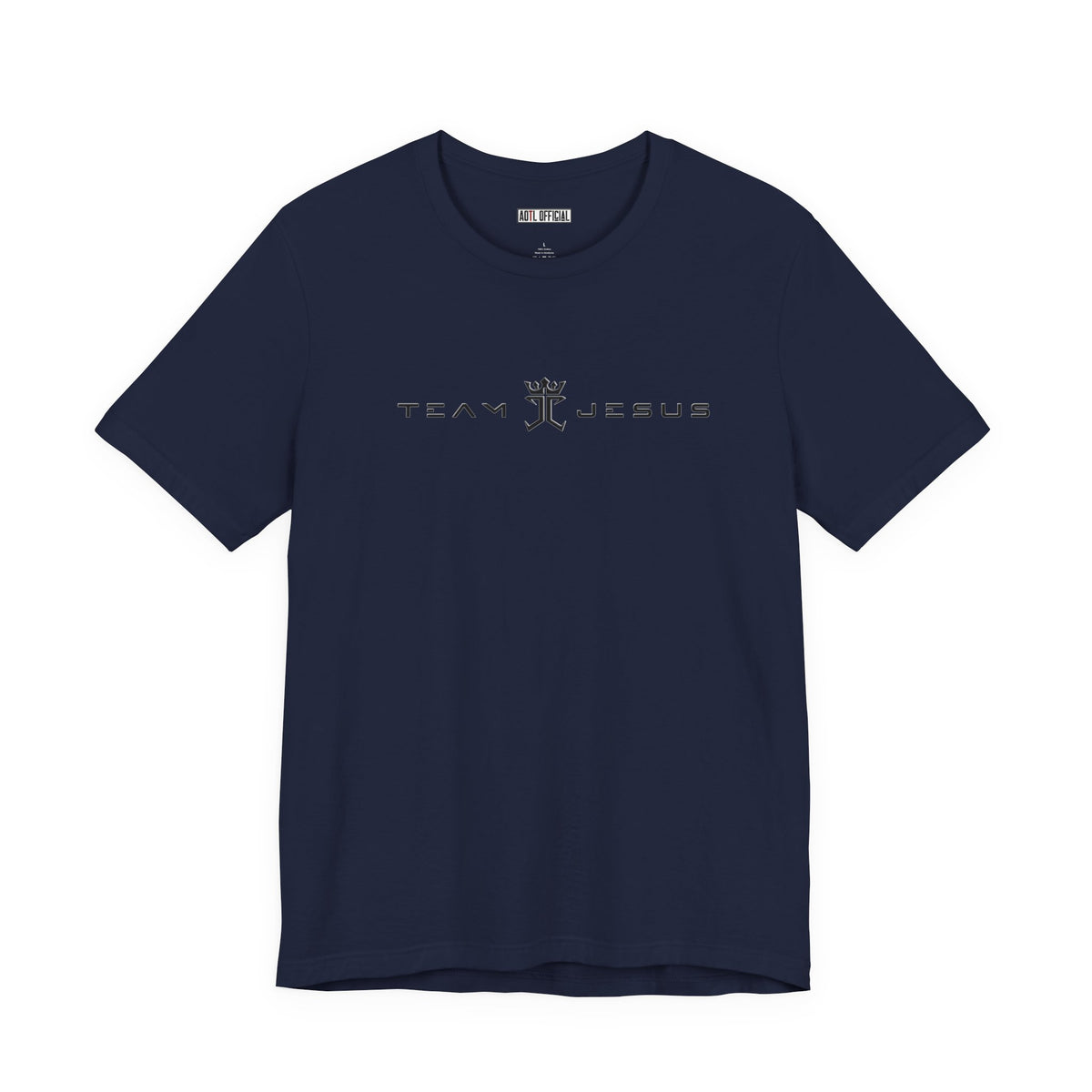 Team Jesus Modern Script, Undefeated Since 33 AD Unisex Short Sleeve Tee