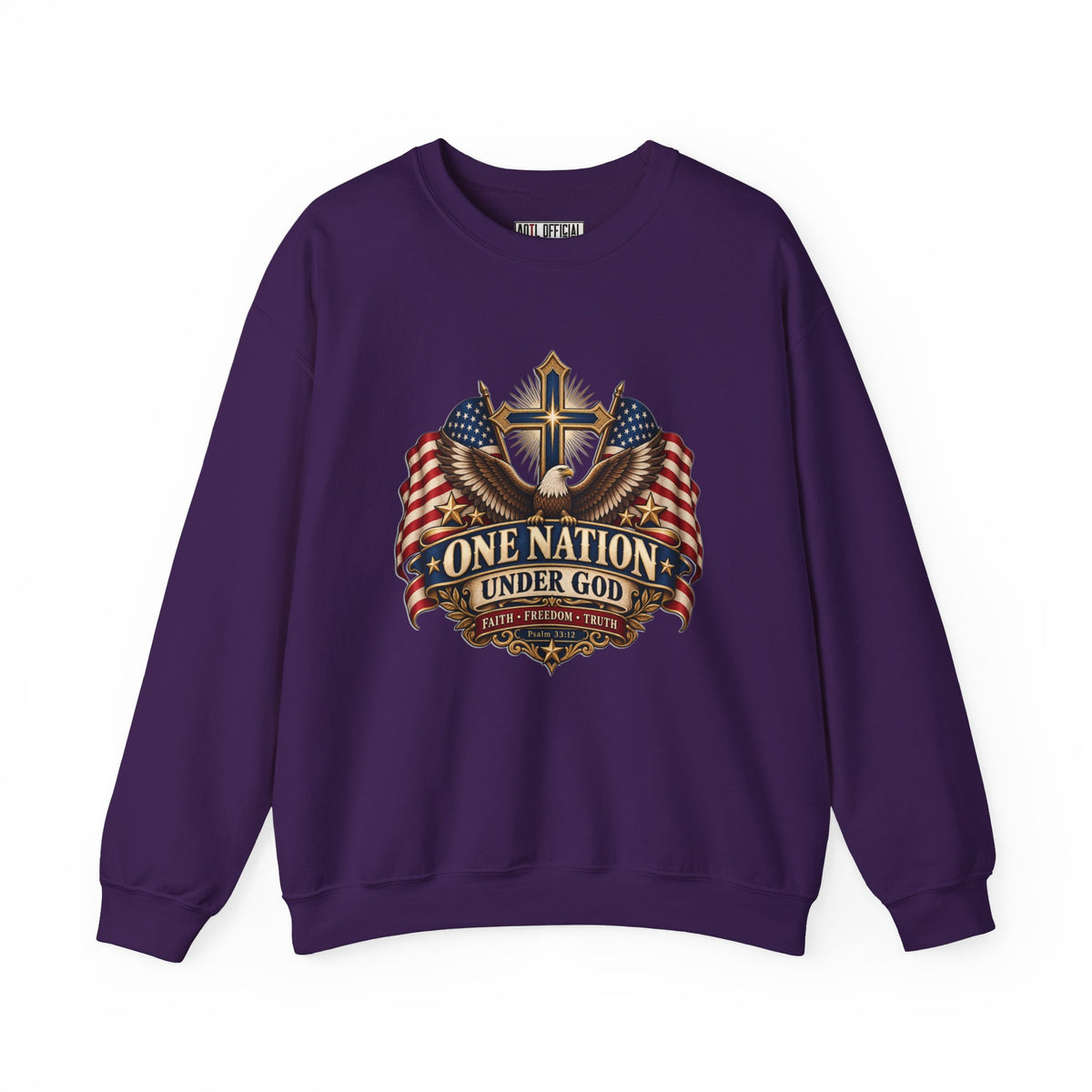 One Nation Under God — Faith, Freedom & Truth Christian Sweatshirt