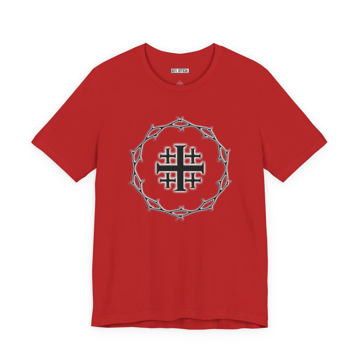 Circle of Thorns & Jerusalem Cross Unisex Short Sleeve Tee