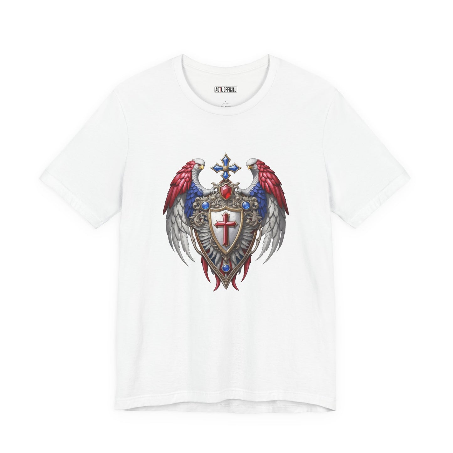 Winged Guardians of Faith Unisex Short Sleeve Tee