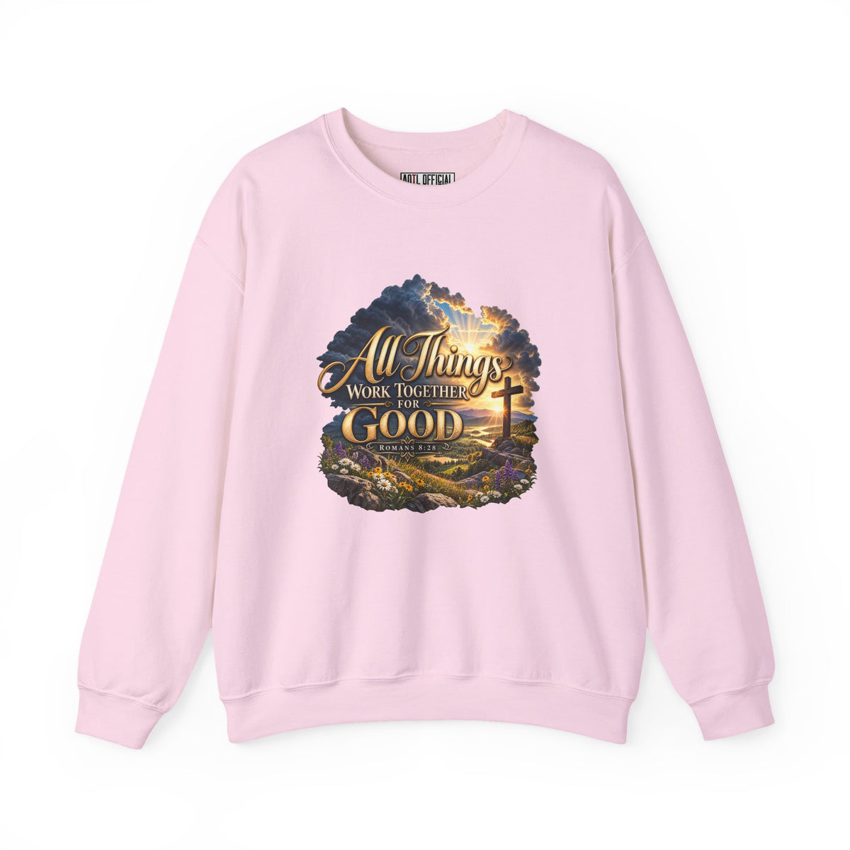 All Things Work Together for Good – Romans 8:28 Christian Sweatshirt
