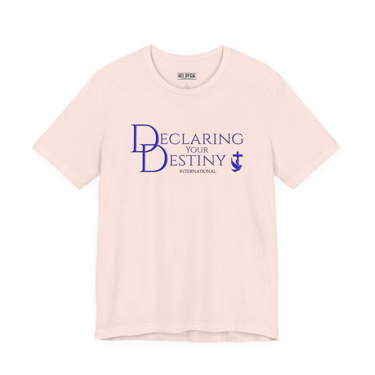 Declaring Your Destiny Blue and Gold logo t-shirt