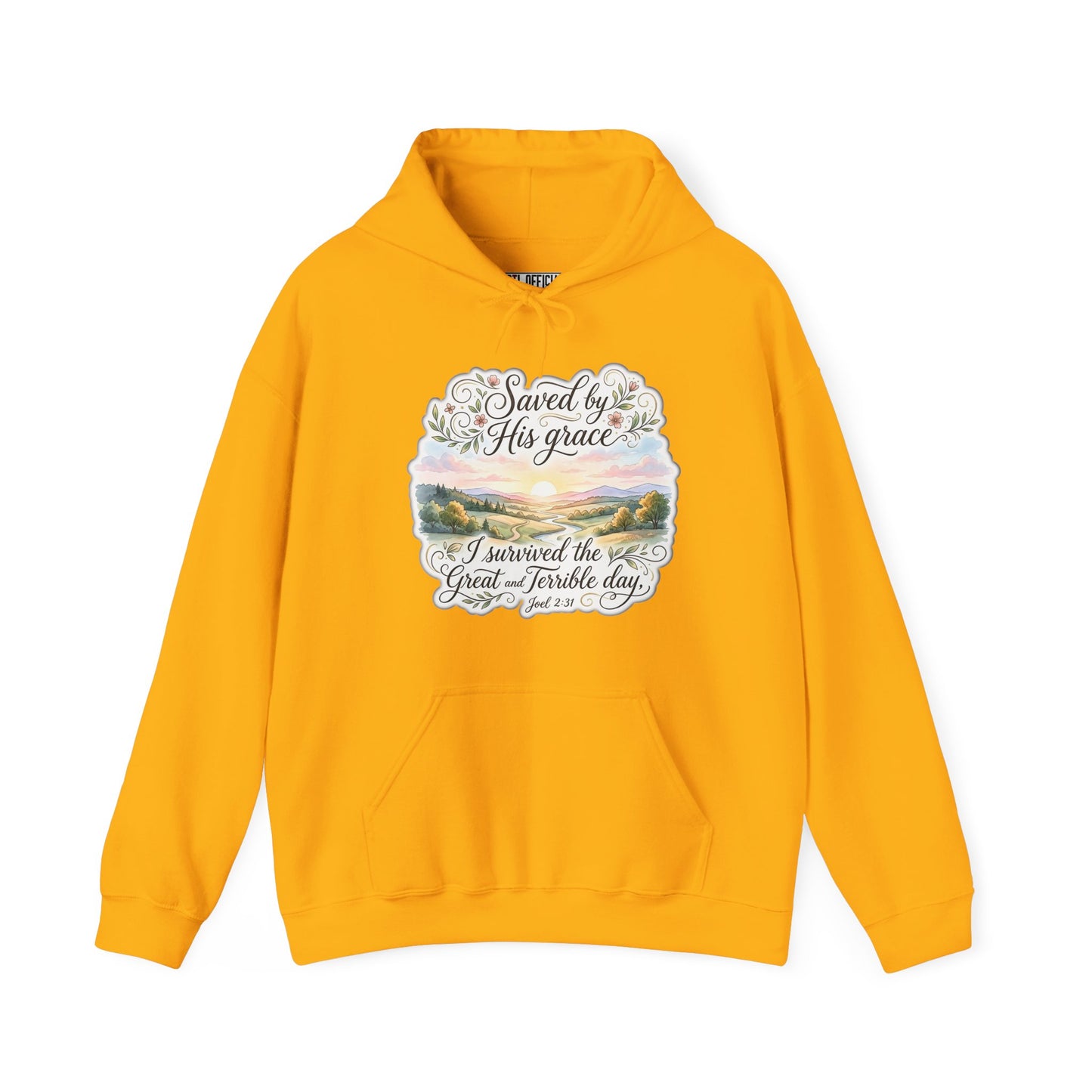 Grace Beyond the Horizon – I Survived the Great and Terrible Day (Joel 2:31) Christian Hoodie