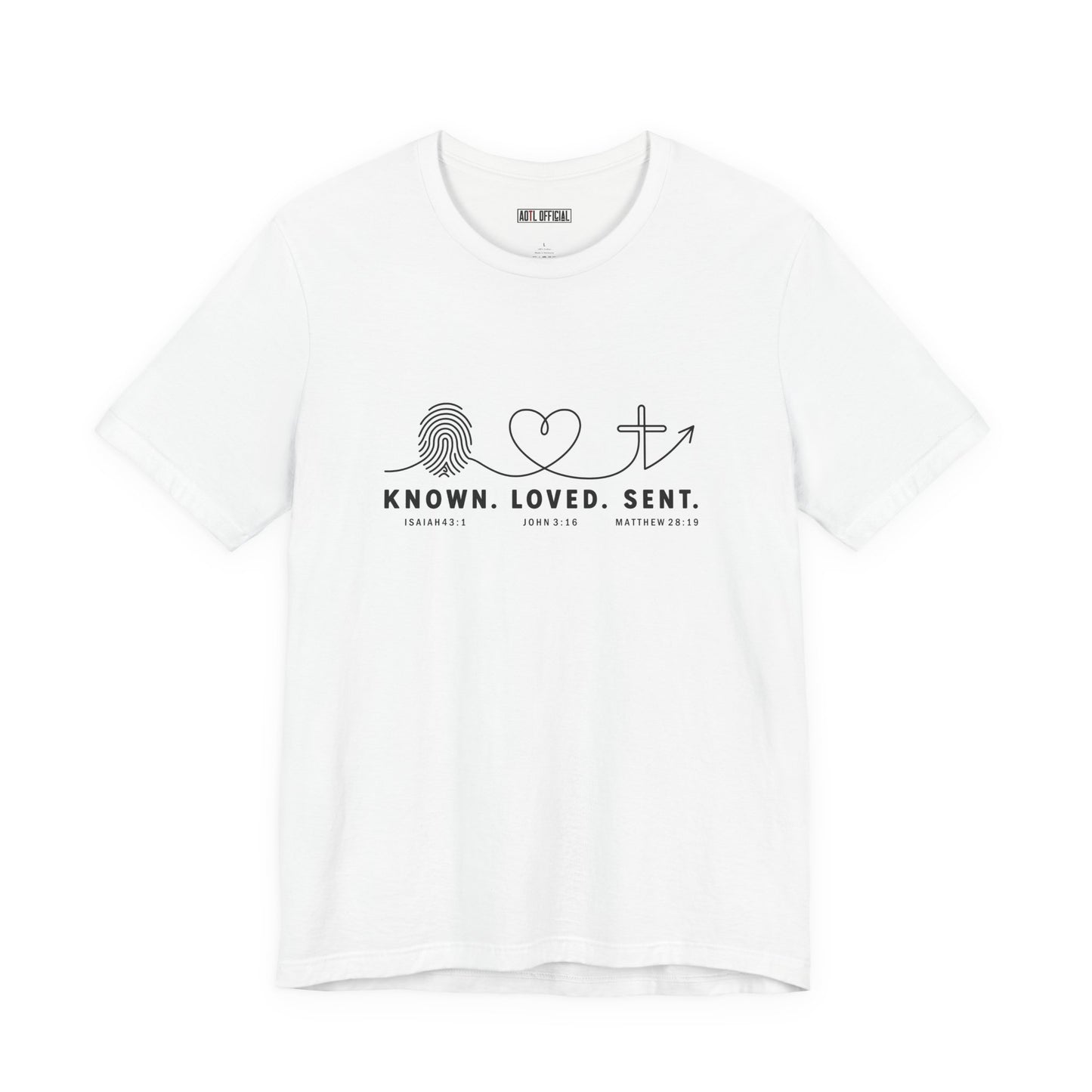 Known. Loved. Sent. Christian T-shirt