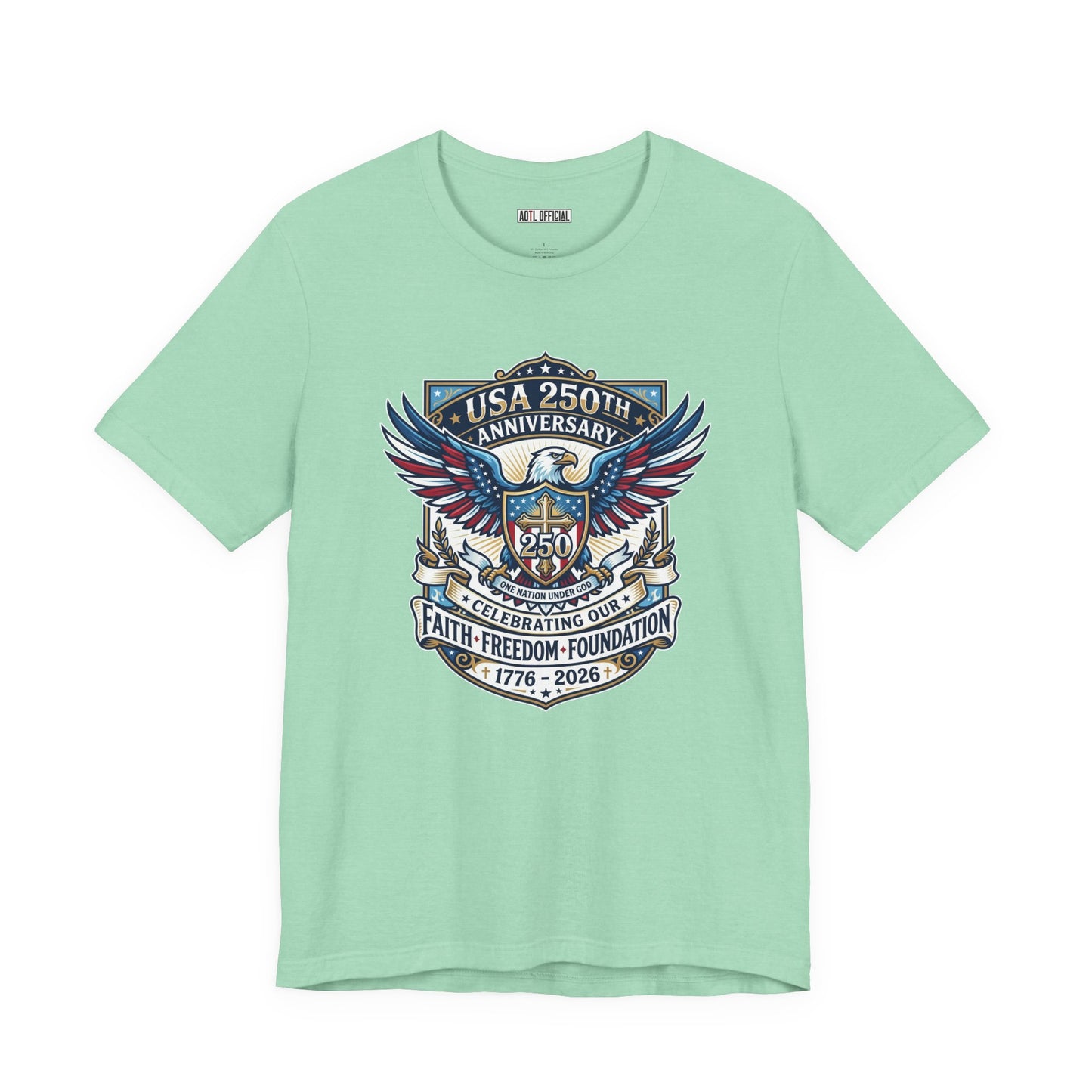 250 Years, One Nation under God Classic Unisex Short Sleeve Tee