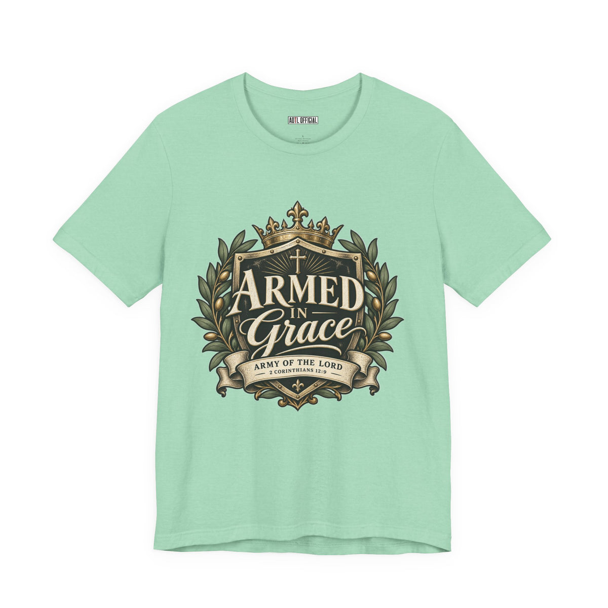 Army of the Lord — Armed in Grace Christian T-shirt