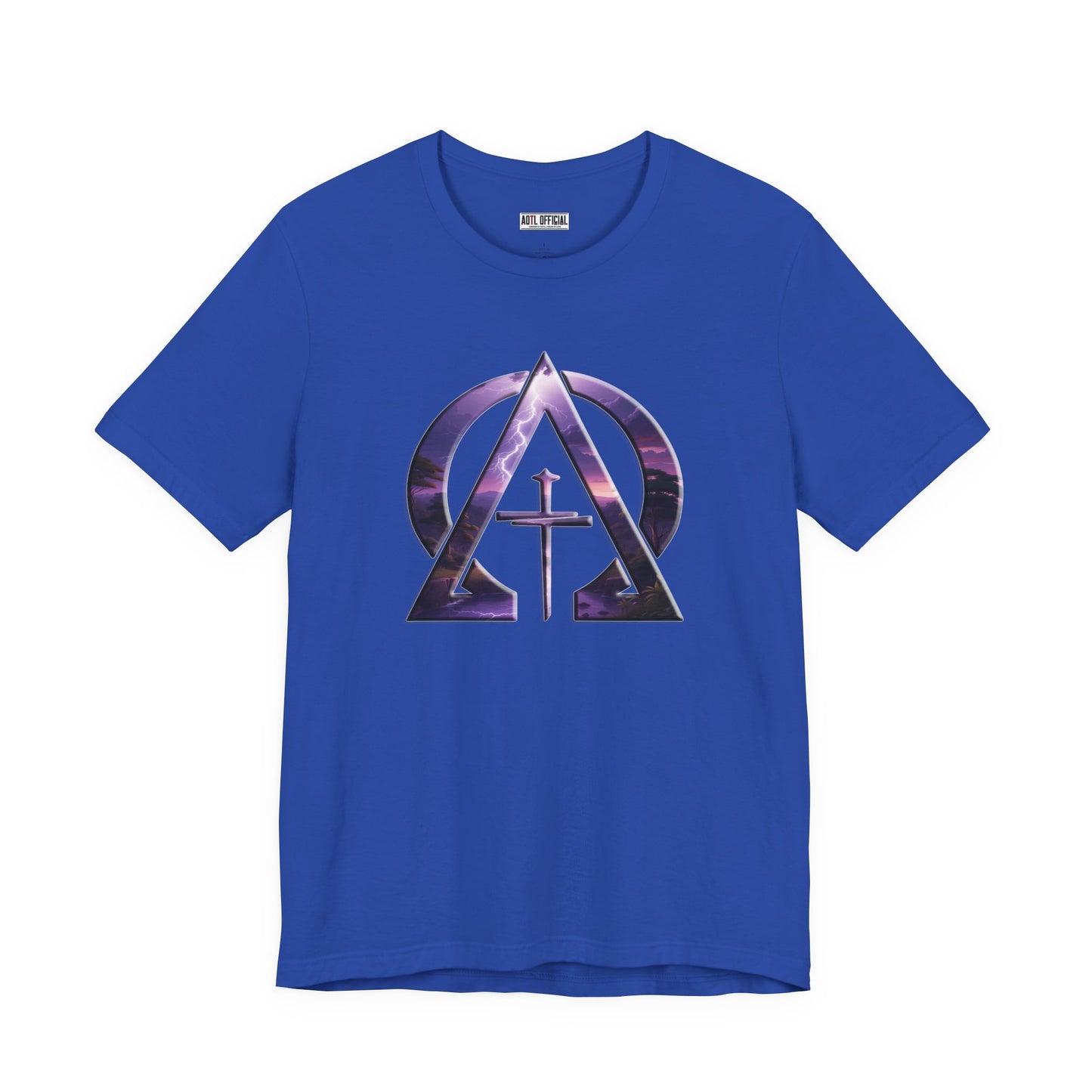 Divine Reign Amidst Nature's Majesty Alpha and Omega Unisex Short Sleeve Tee