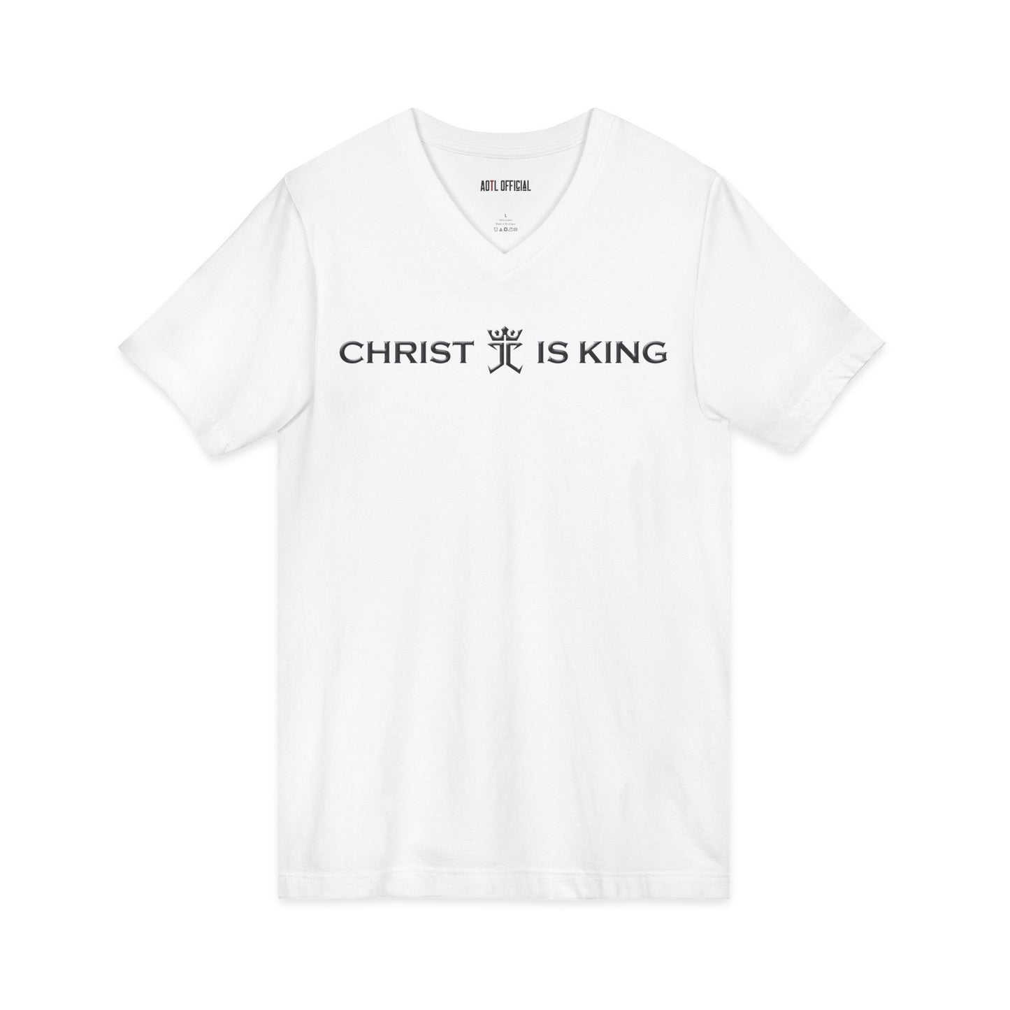Christ is King Christian  V-Neck Tee