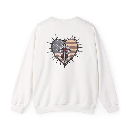 DYD USA Logo/Sacrificial Freedom Unisex Heavy Blend™ Crewneck Sweatshirt