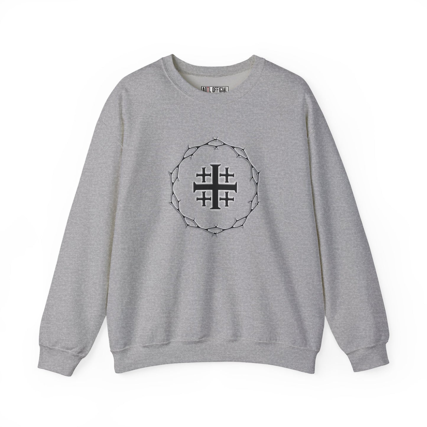 Circle of Thorns & Jerusalem Cross Unisex Heavy Blend™ Crewneck Sweatshirt