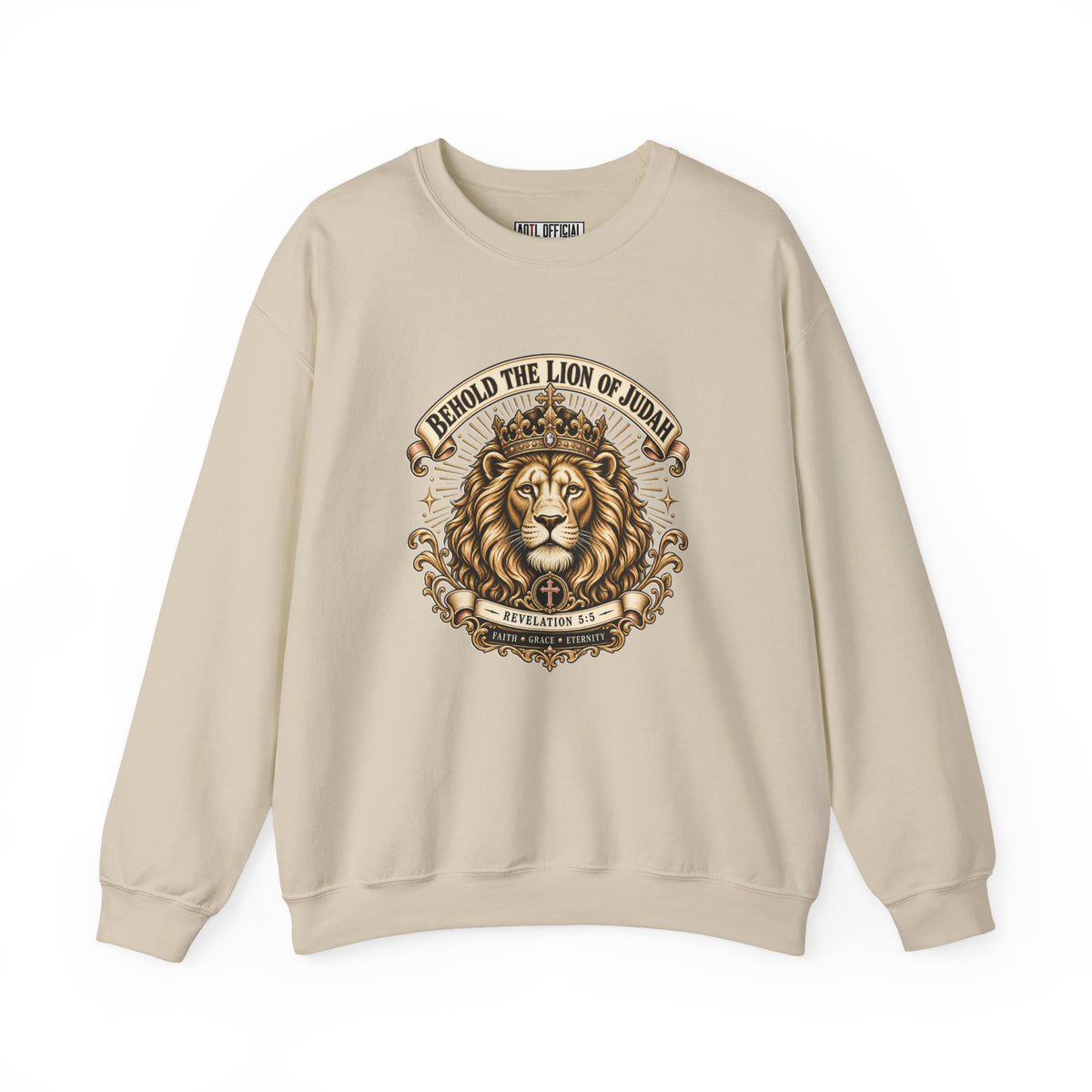 Behold the Lion of Judah — Revelation 5:5 Christian  Sweatshirt
