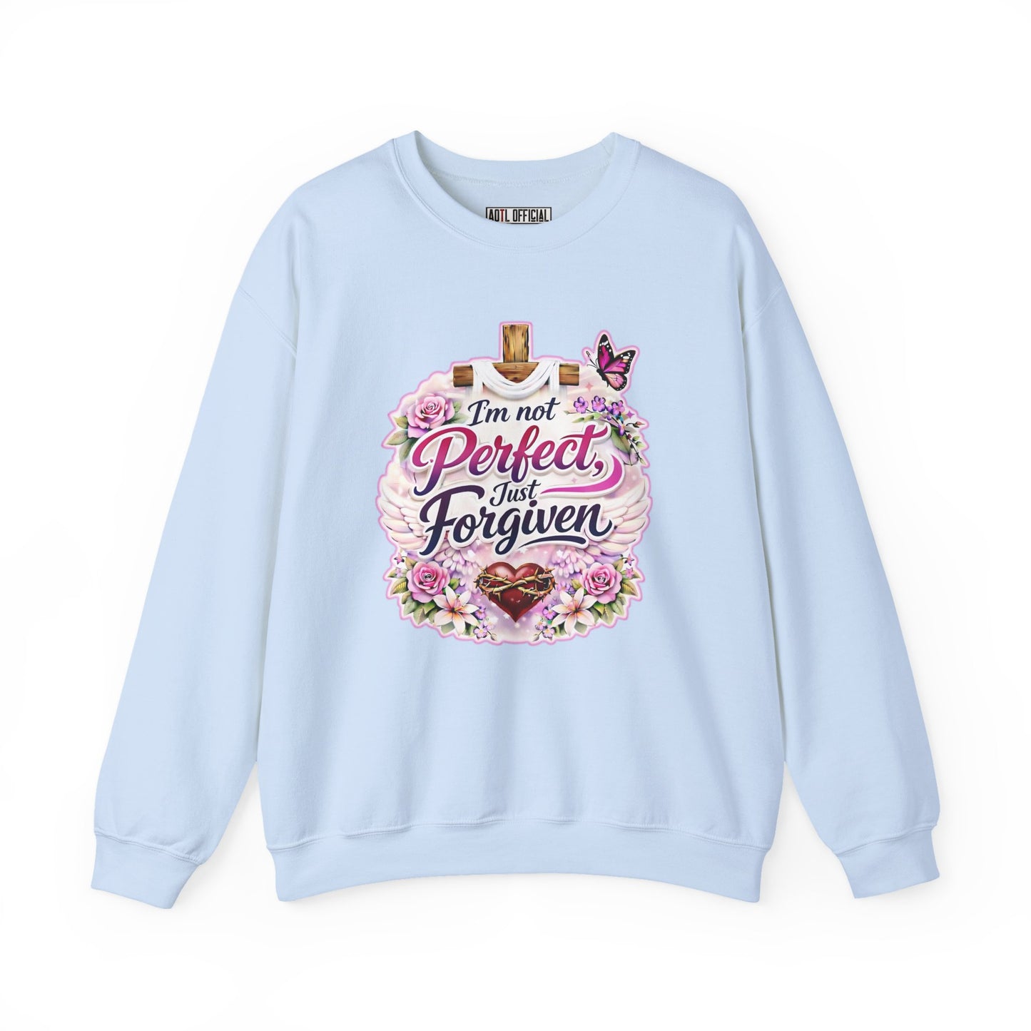 I'm Not Perfect, Just Forviven Nature Edition Unisex Heavy Blend™ Crewneck Sweatshirt