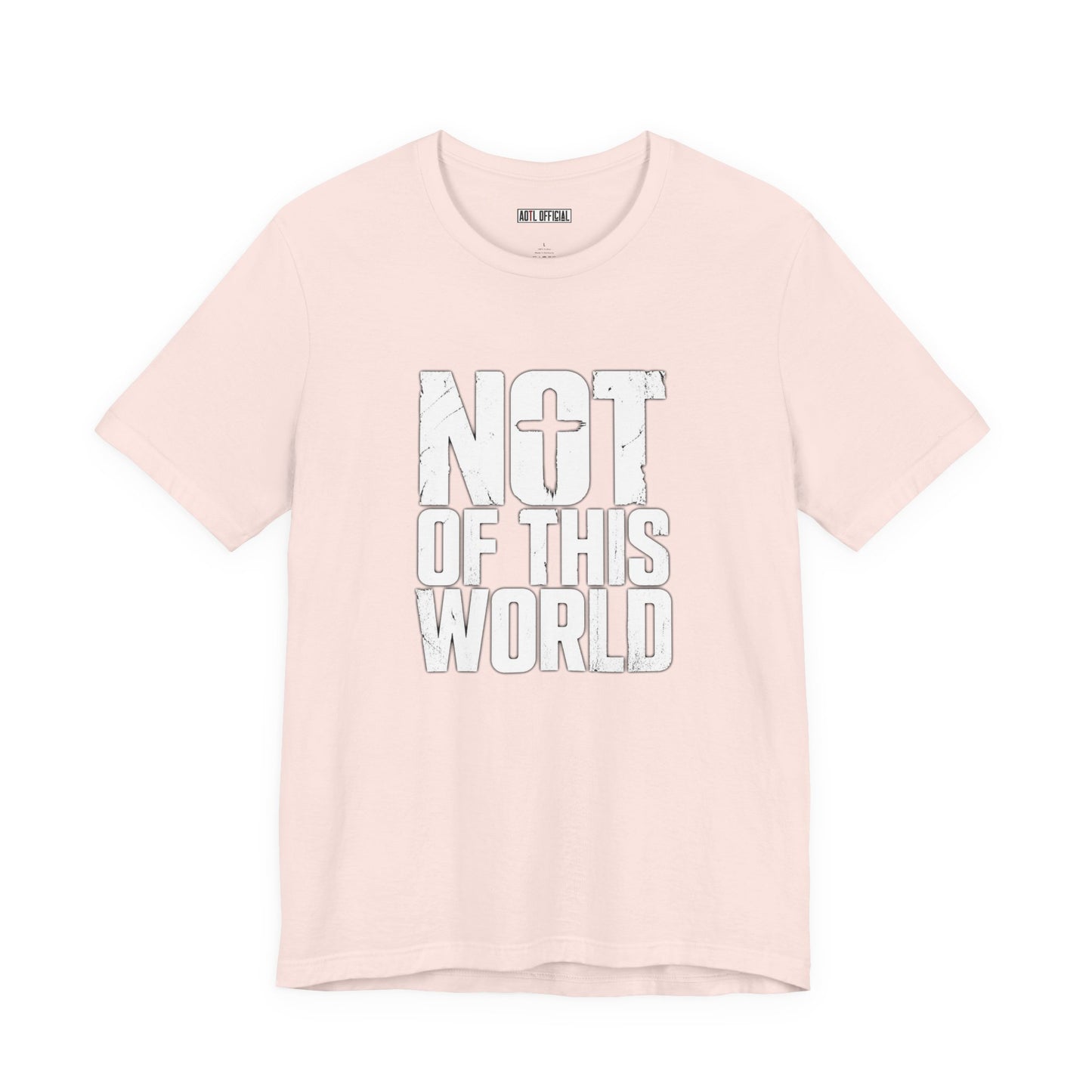 Not Of This World White Text Christian T-Shirt