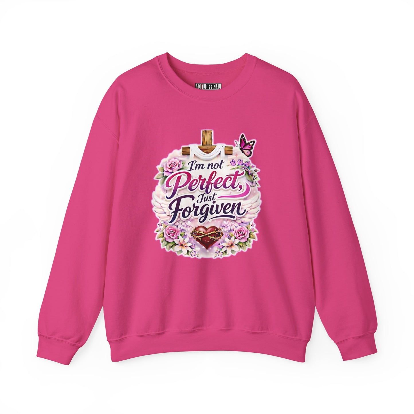 I'm Not Perfect, Just Forviven Nature Edition Unisex Heavy Blend™ Crewneck Sweatshirt
