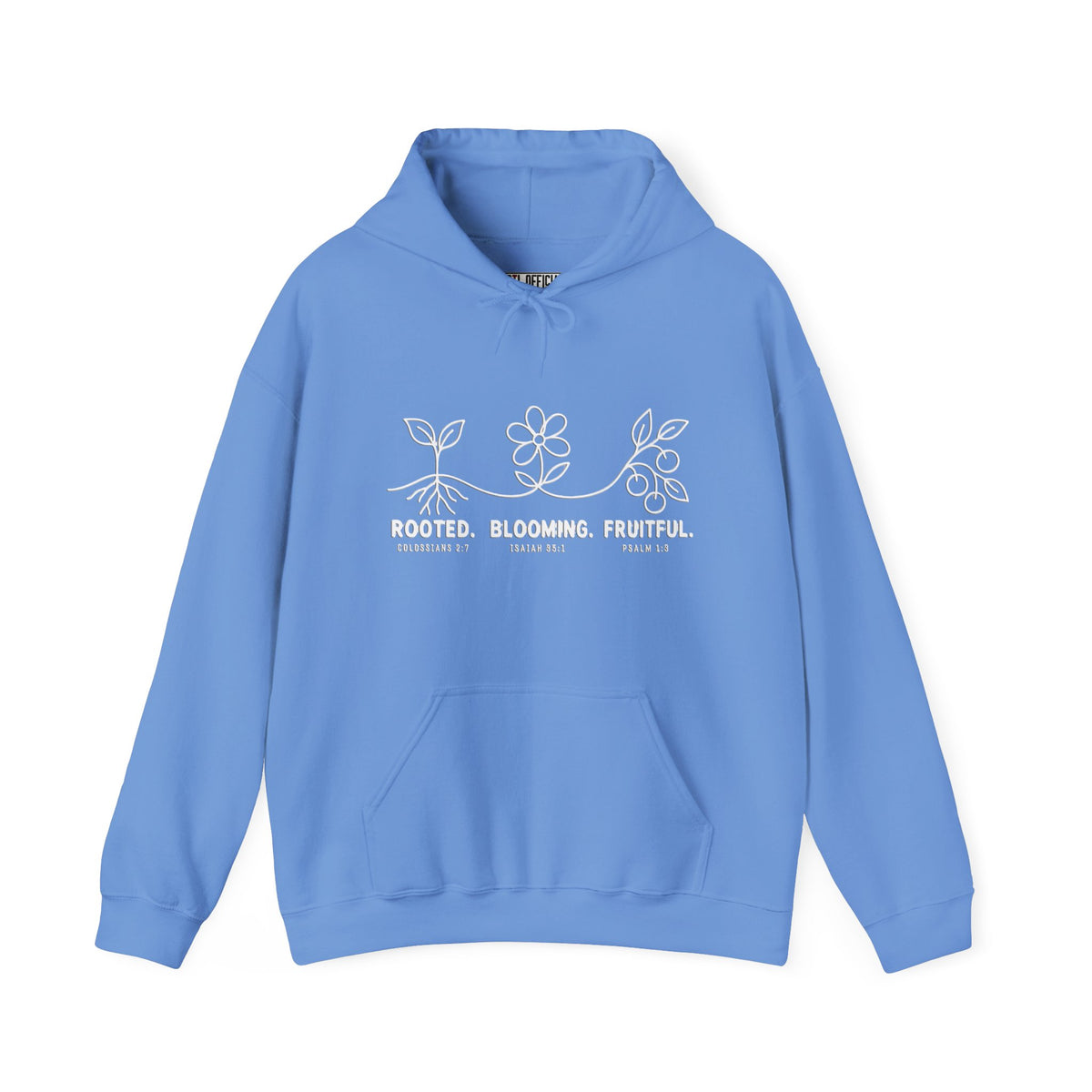 Rooted. Blooming. Fruitful. Christian Hoodie