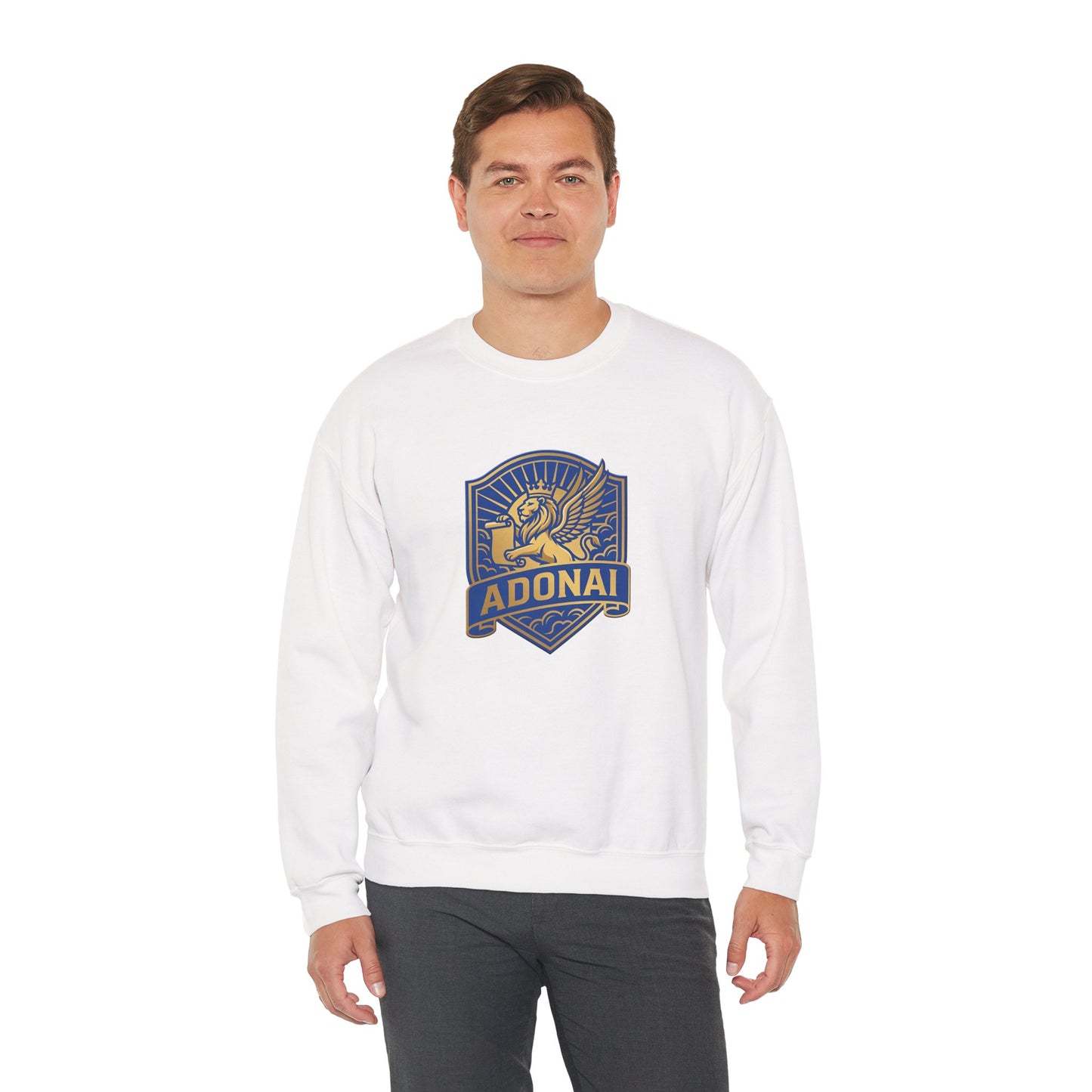 ADONAI Lion Unisex Heavy Blend™ Crewneck Sweatshirt