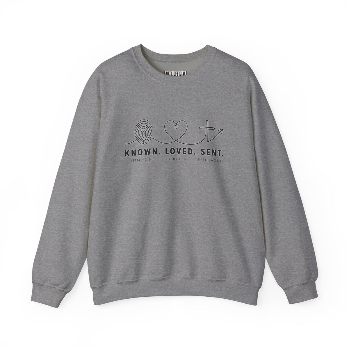 Known. Loved. Sent. Christian Sweatshirt