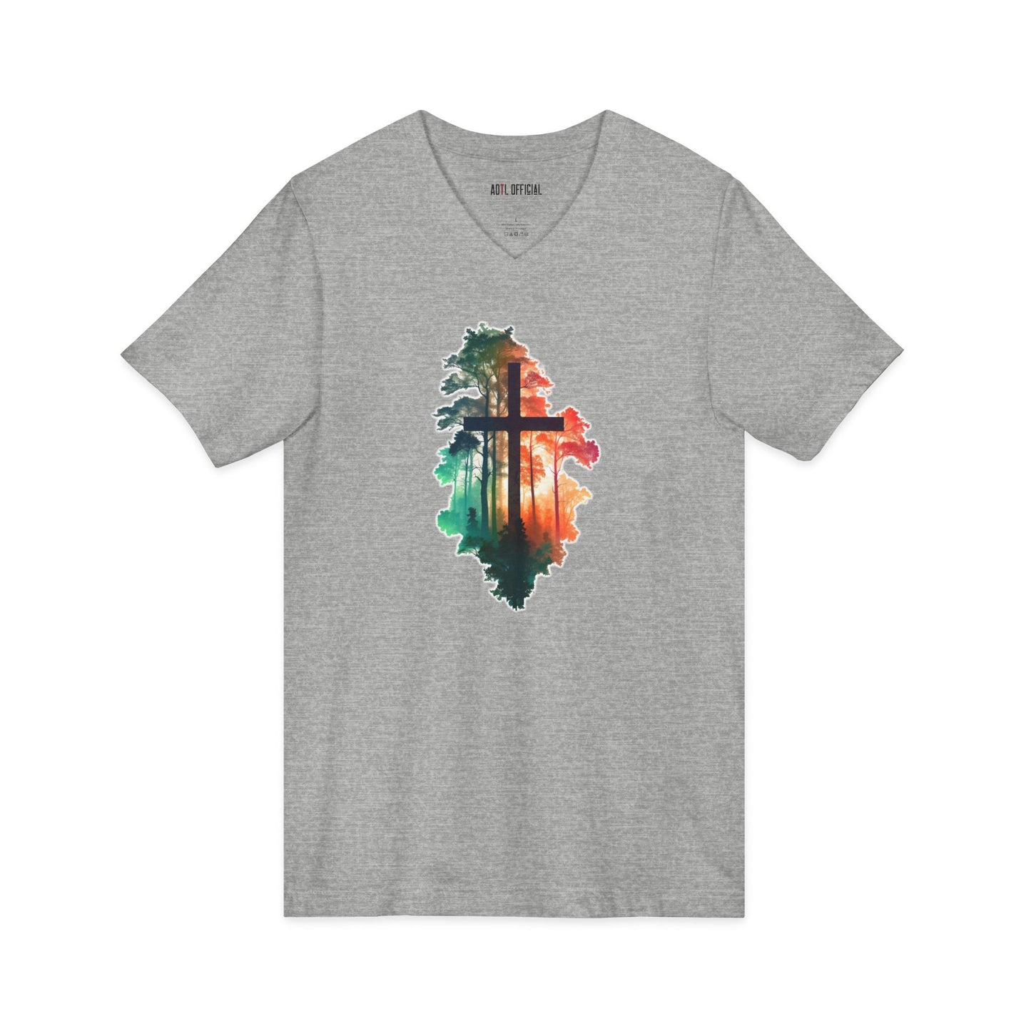 Cross in the Wilderness  V-Neck Tee