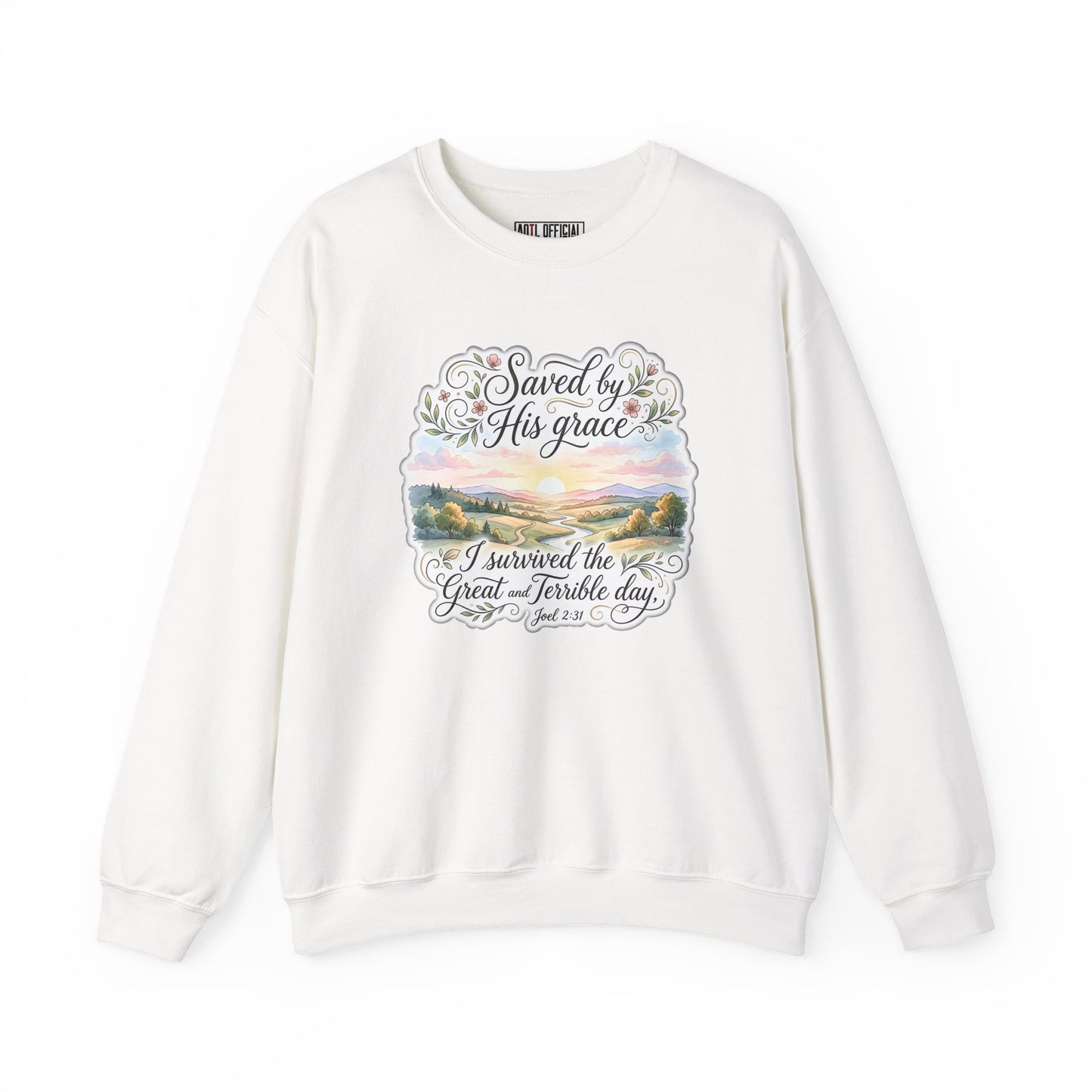 Grace Beyond the Horizon – I Survived the Great and Terrible Day (Joel 2:31) Christian Sweatshirt