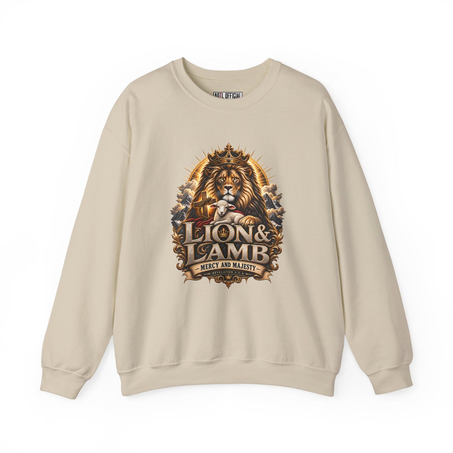 Lion & Lamb – Mercy and Majesty Christian Sweatshirt