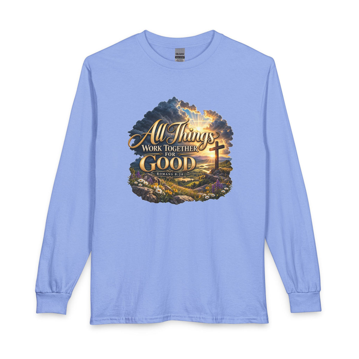 All Things Work Together for Good – Romans 8:28 Christian Long Sleeve Shirt