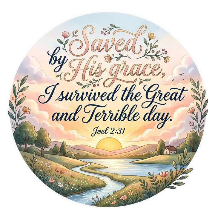 Dawn of Grace - I Survived the Great and Terrible Day (Joel 2:31) Christian Hoodie