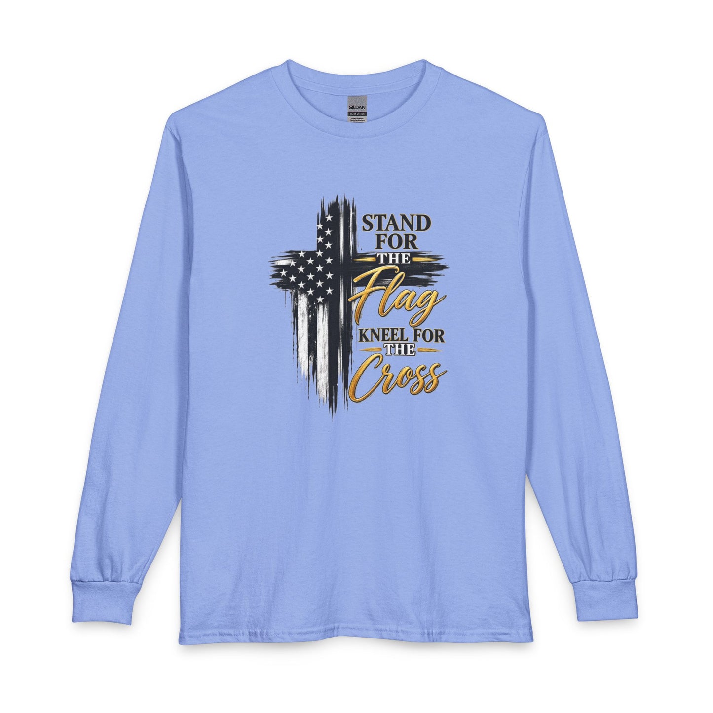 Stand for the Flag, Kneel for the Cross Christian Long Sleeve Shirt