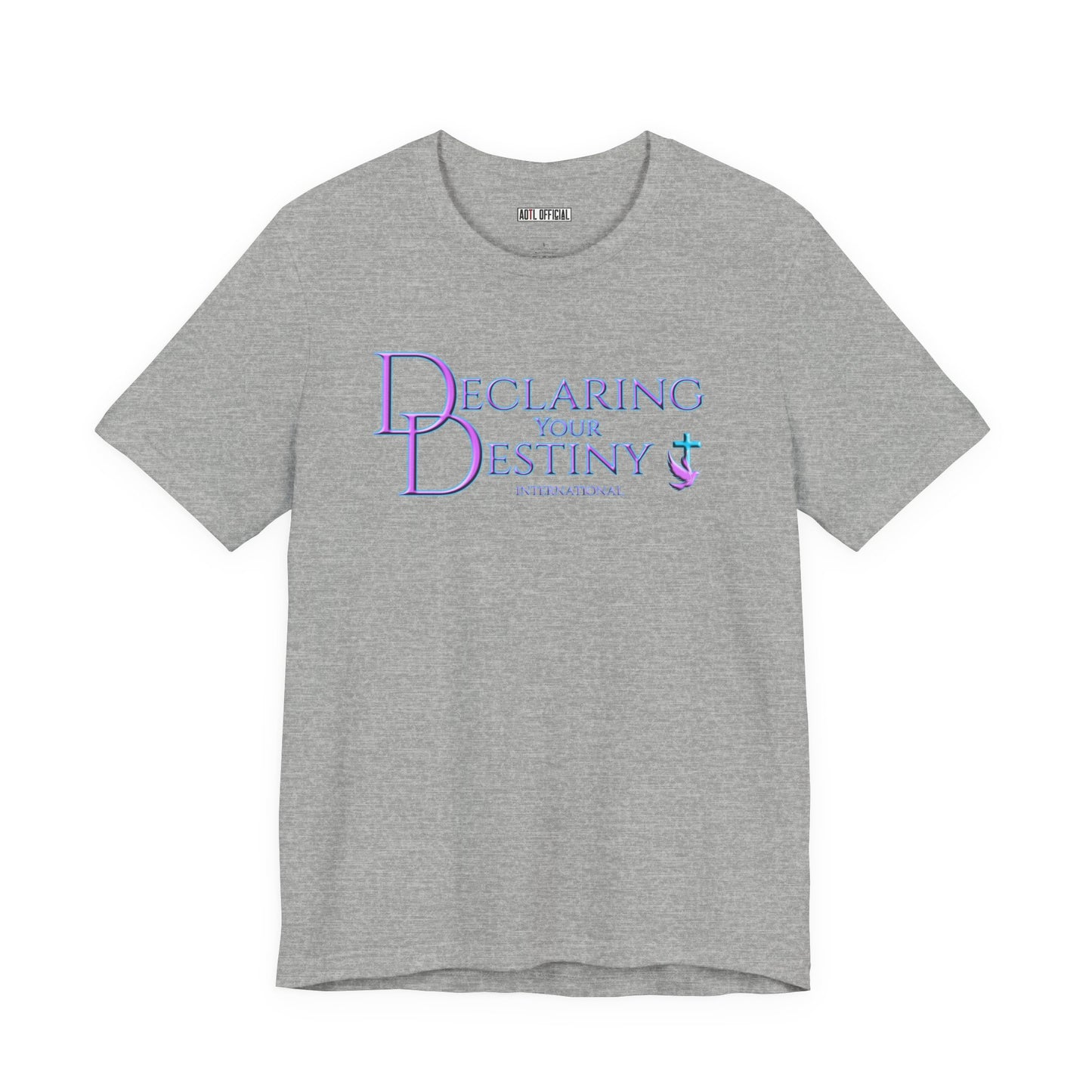 Declaring Your Destiny Lilac & Teal logo t-shirt