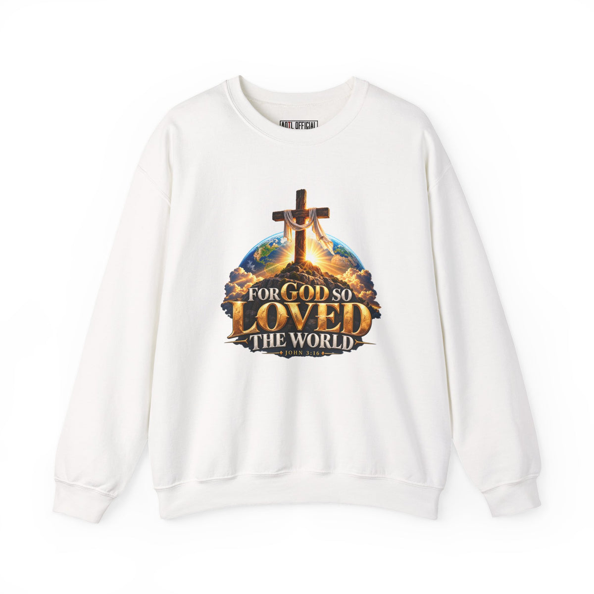 Shop the For God So Loved the World – John 3:16  Design Christian  Sweatshirt.