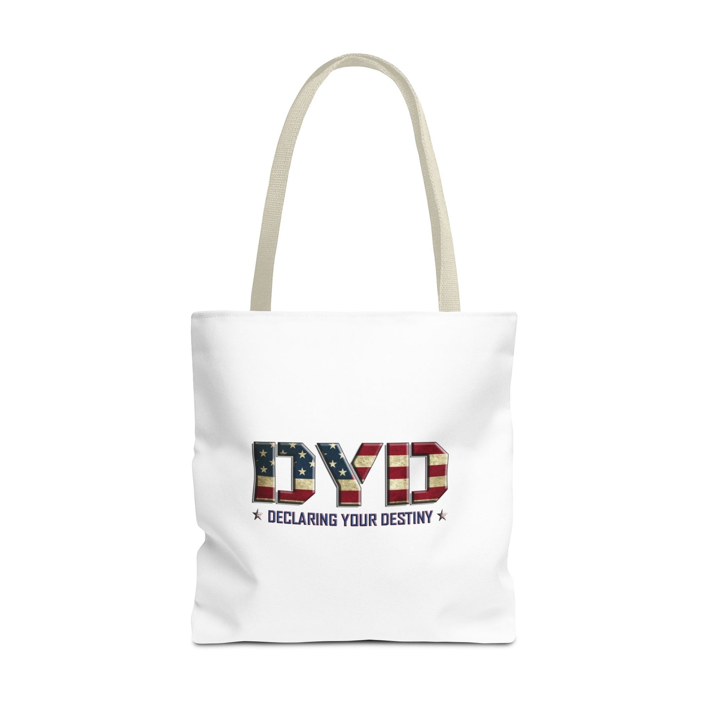 Declaring Your Destiny USA logo/ Winged Guardian Christian Tote bag