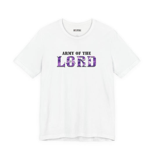 Purple Army Of The Lord Unisex Short Sleeve Tee