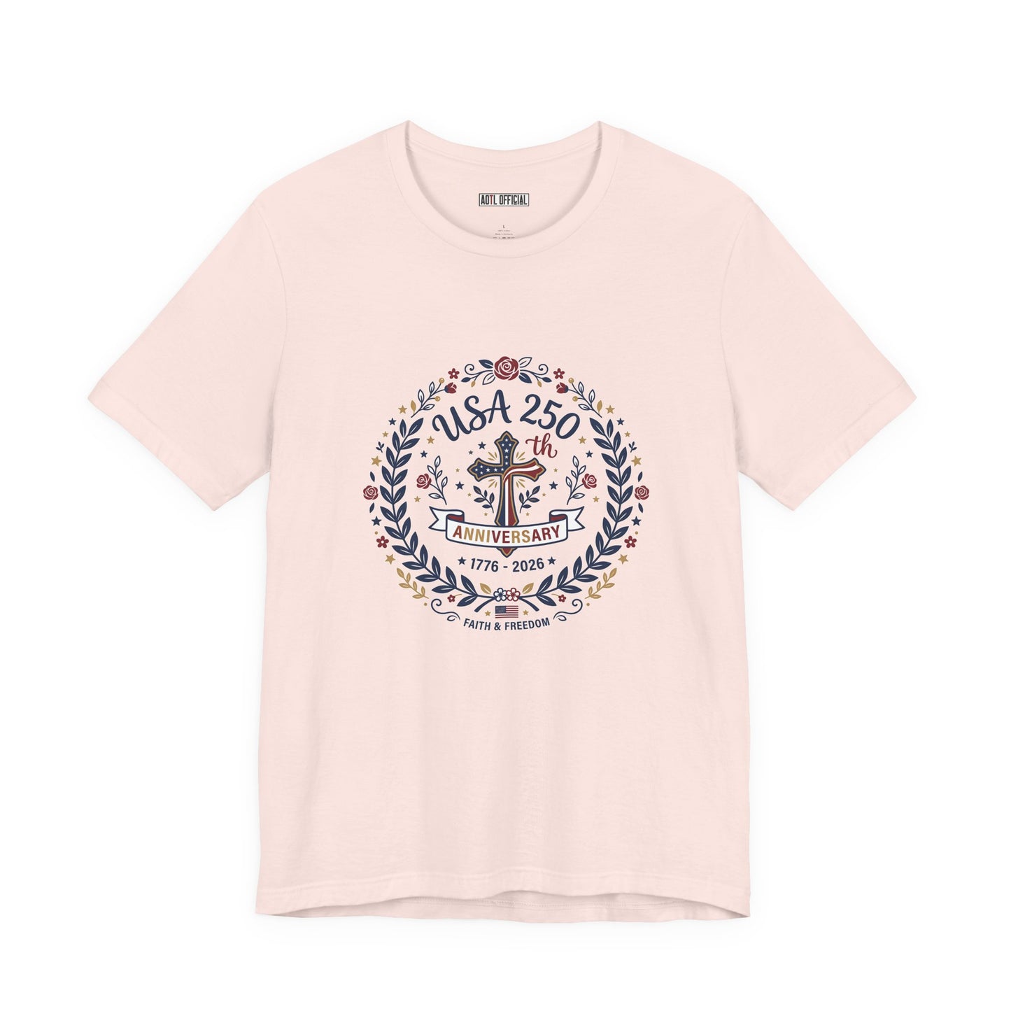 Ladies USA 250th Anniversary Classic Unisex Short Sleeve Tee
