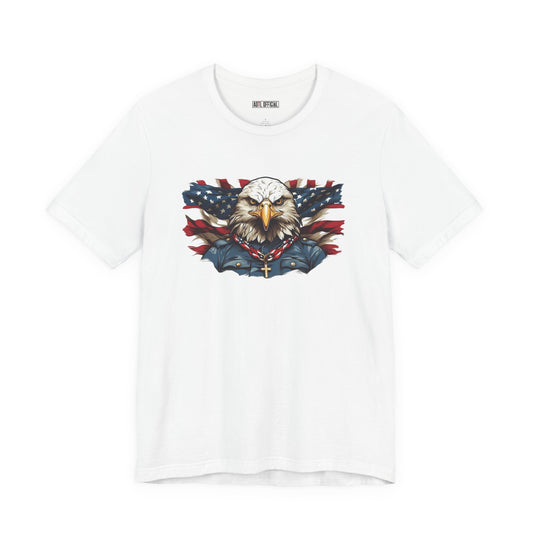 Defender of Liberty  Christian Patriotic Unisex Short Sleeve Tee