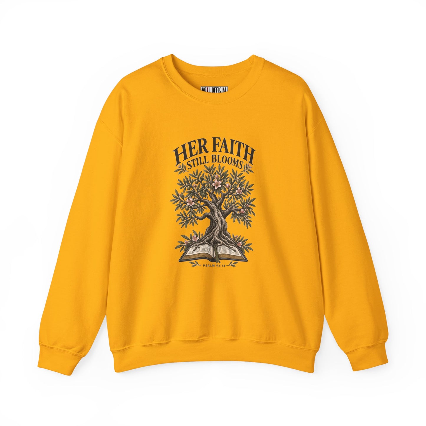 Her Faith Still Blooms Christian Sweatshirt