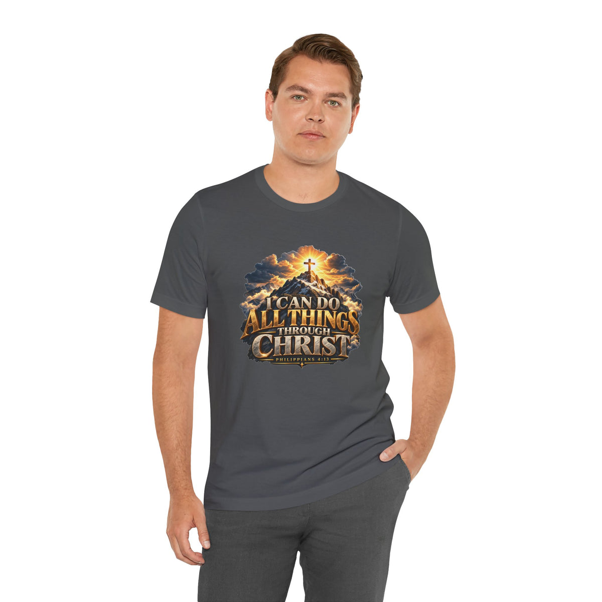 I Can Do All Things Through Christ – Philippians 4:13 Mountain Christian T-shirt