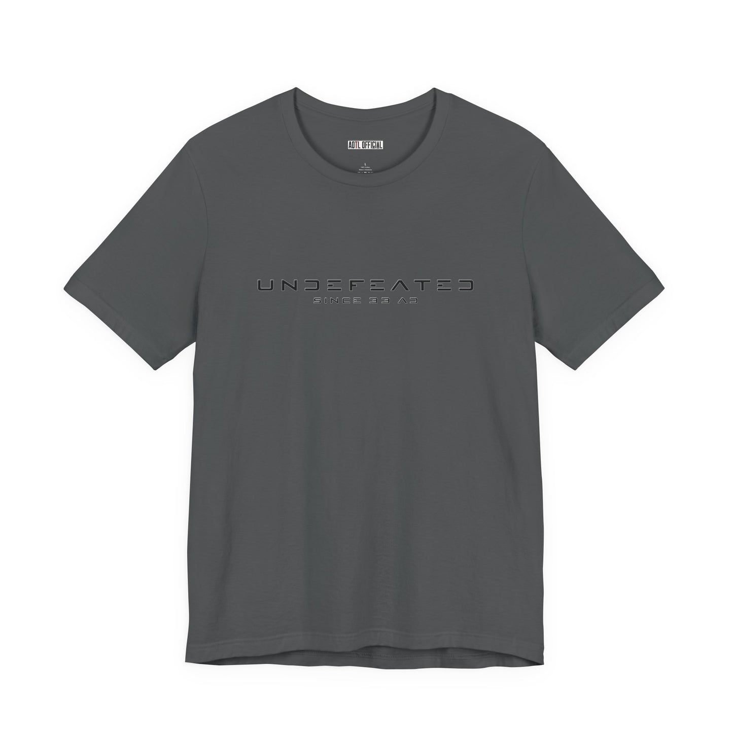 Undefeated Since 33 AD Modern Script Christian T-Shirt